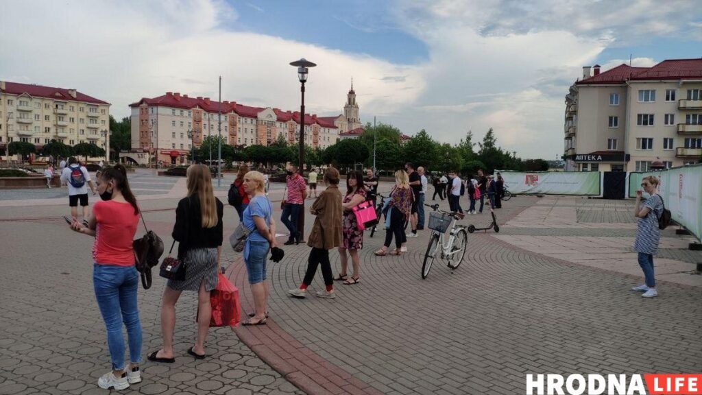 У Гродне адбылася акцыя салідарнасці з затрыманымі