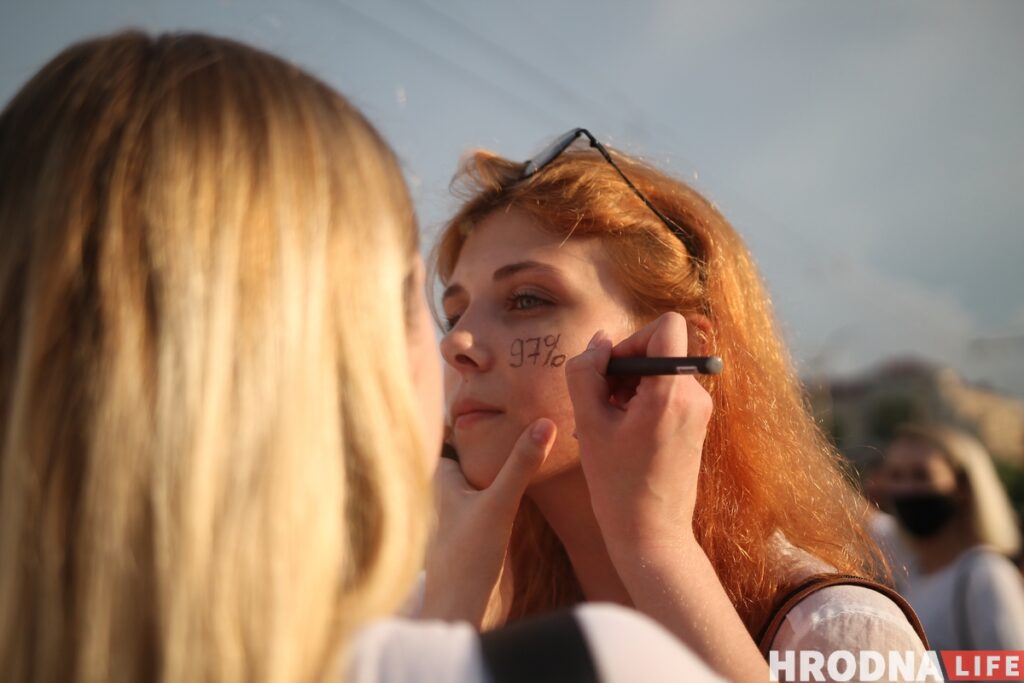 У Гродне адбылася акцыя салідарнасці з затрыманымі