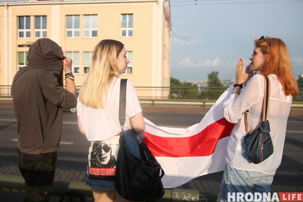 У Гродне адбылася акцыя салідарнасці з затрыманымі