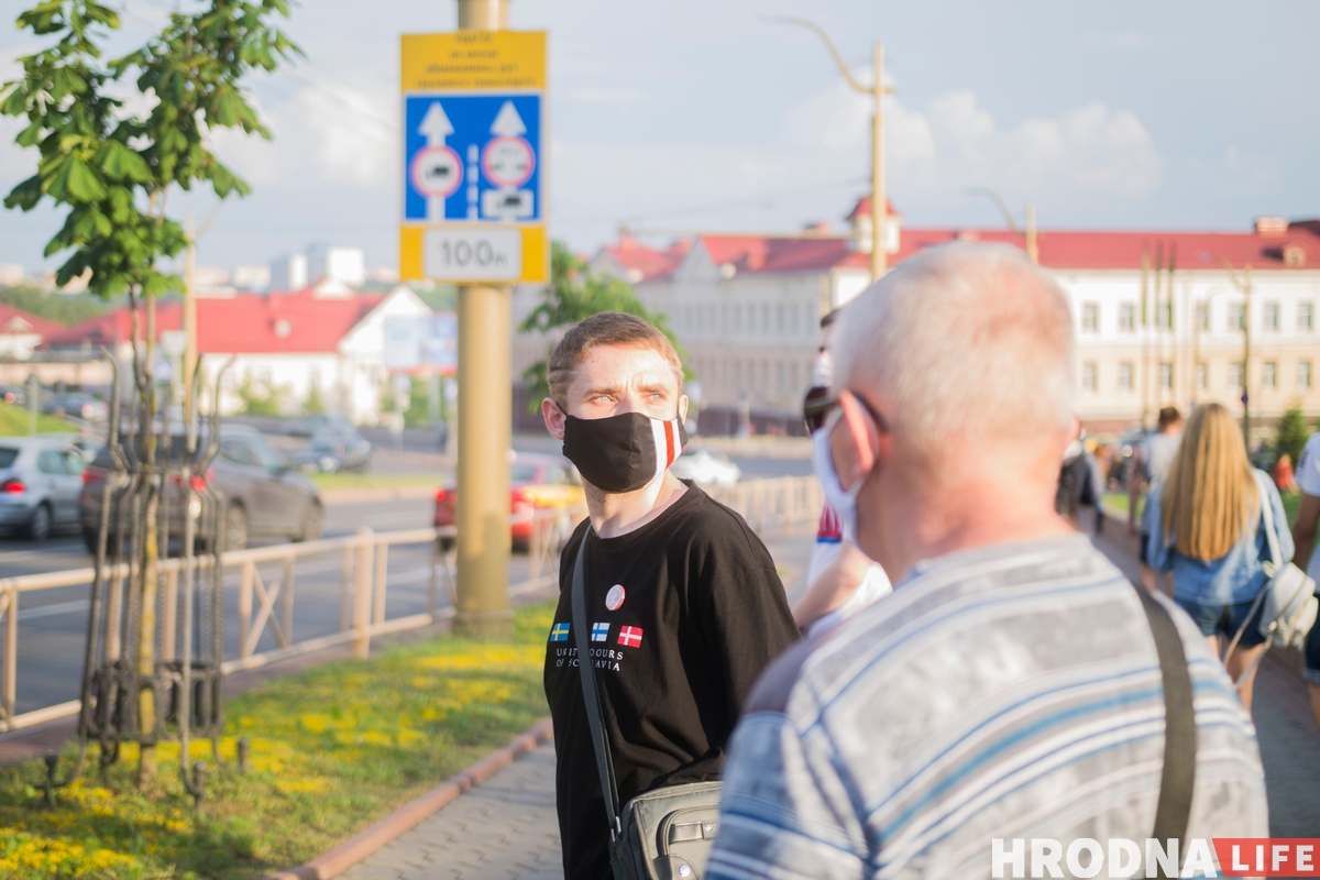 У Гродне адбылася акцыя салідарнасці з затрыманымі