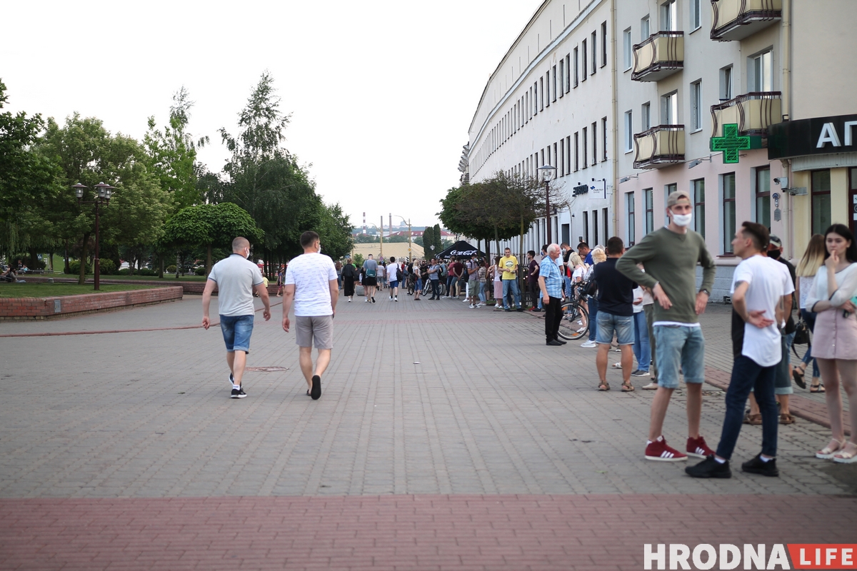 У Гродне адбылася акцыя салідарнасці з затрыманымі
