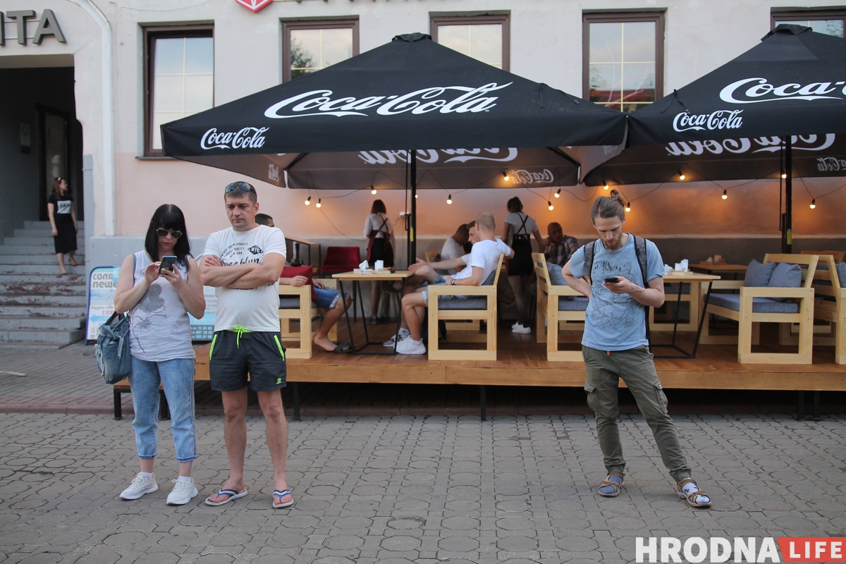 У Гродне адбылася акцыя салідарнасці з затрыманымі