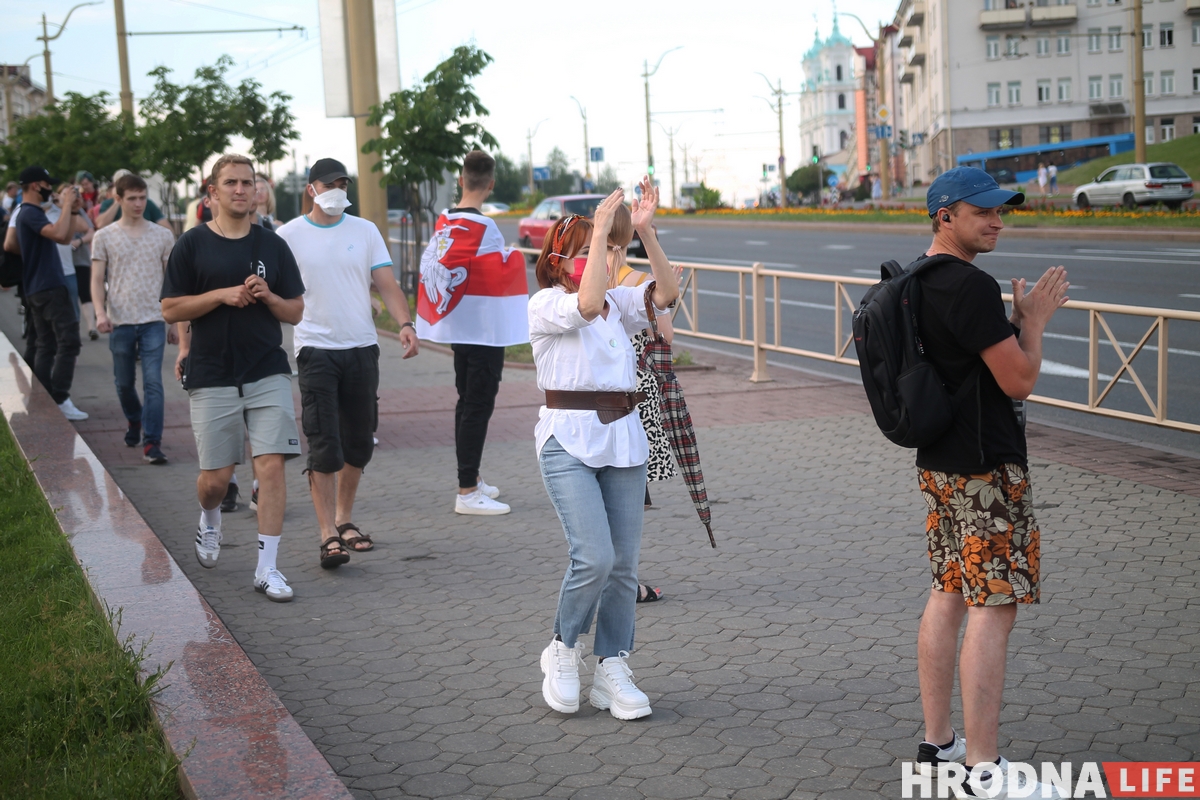 У Гродне адбылася акцыя салідарнасці з затрыманымі