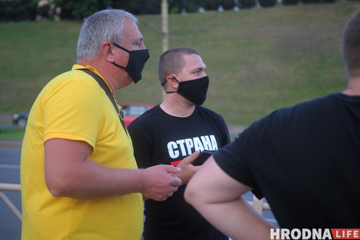 У Гродне адбылася акцыя салідарнасці з затрыманымі