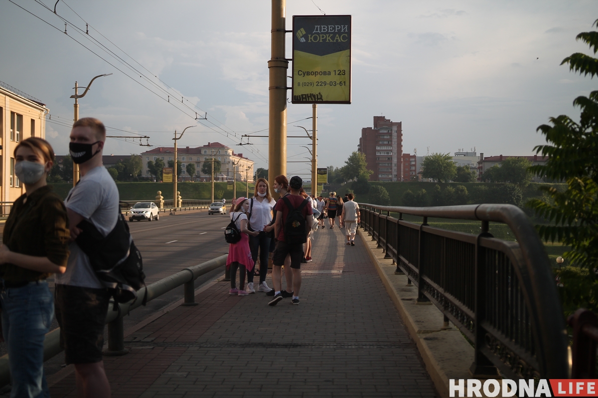 У Гродне адбылася акцыя салідарнасці з затрыманымі