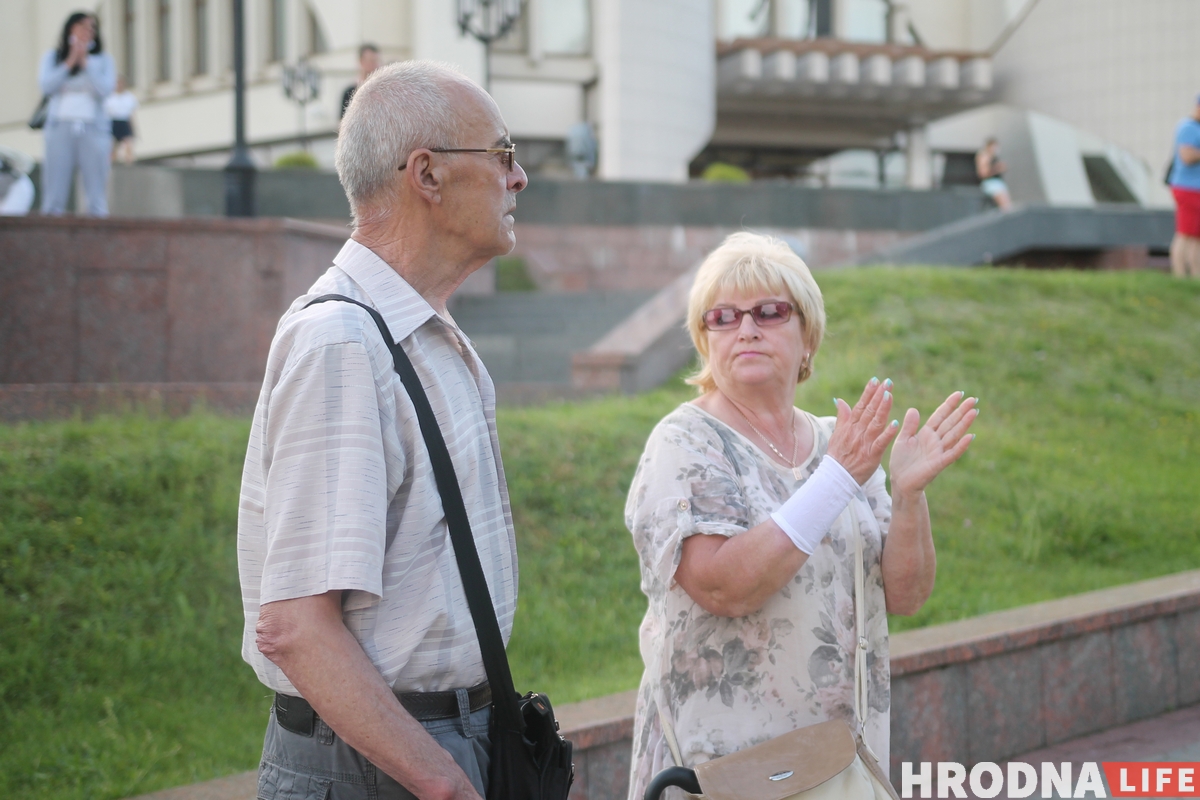 У Гродне адбылася акцыя салідарнасці з затрыманымі