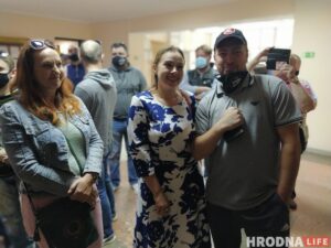 Ганна Канапацкая прыехала ў Гродна падтрымаць у судзе актывіста Анна Канопацкая Ежи Григенча