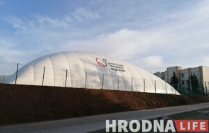 Теннисные корты будут работать под воздухоопорными конструкциями. В Гродно такая технология уже применялась при строительство спорткомплексов в Пышках