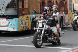 Байкеры на улицах Гродно. Фото: Руслан Кулевич