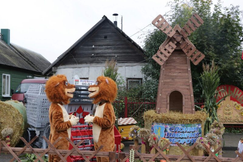 Рыбалка ў фантане, капусны боўлінг і “Цукровыя гульні”: цікавыя моманты з Дажынак у Скідзелі