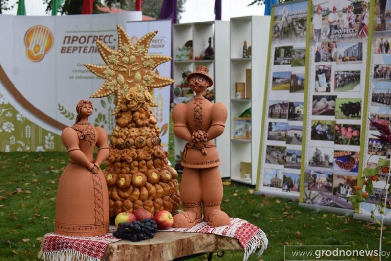 Рыбалка ў фантане, капусны боўлінг і “Цукровыя гульні”: цікавыя моманты з Дажынак у Скідзелі