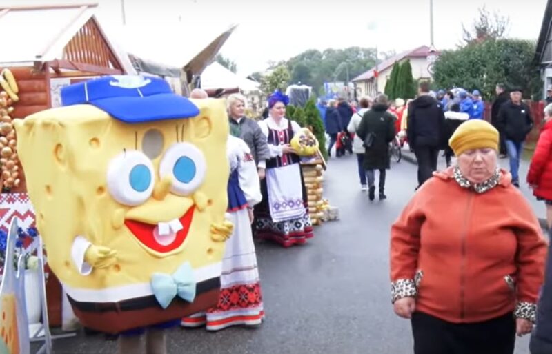 Рыбалка ў фантане, капусны боўлінг і “Цукровыя гульні”: цікавыя моманты з Дажынак у Скідзелі