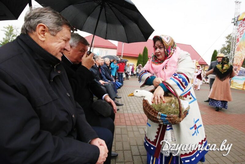 Рыбалка ў фантане, капусны боўлінг і “Цукровыя гульні”: цікавыя моманты з Дажынак у Скідзелі
