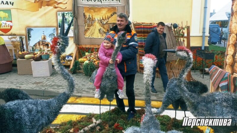 Рыбалка ў фантане, капусны боўлінг і “Цукровыя гульні”: цікавыя моманты з Дажынак у Скідзелі