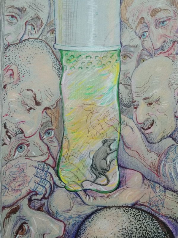 Сокамерники, бабочка и ангел на Фарном. Что рисует художник Алесь Пушкин, который в тюрьме уже 8 месяцев