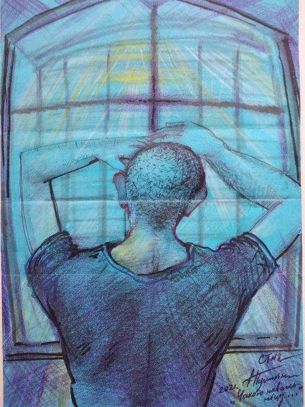 Сокамерники, бабочка и ангел на Фарном. Что рисует художник Алесь Пушкин, который в тюрьме уже 8 месяцев