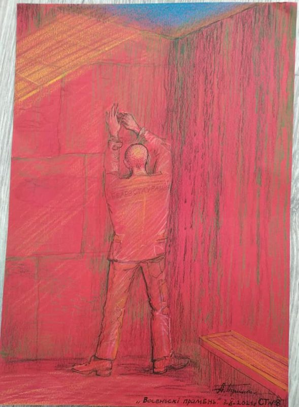 Сокамерники, бабочка и ангел на Фарном. Что рисует художник Алесь Пушкин, который в тюрьме уже 8 месяцев