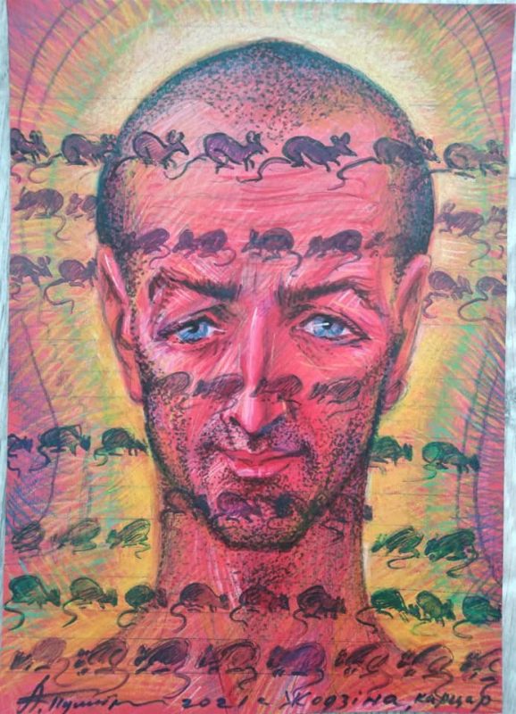 Сокамерники, бабочка и ангел на Фарном. Что рисует художник Алесь Пушкин, который в тюрьме уже 8 месяцев