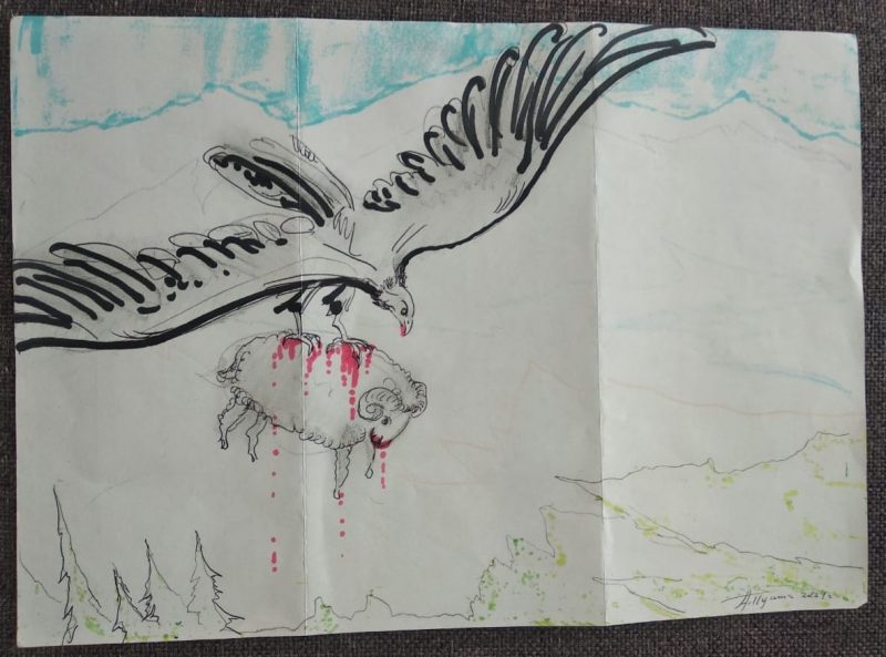 Сокамерники, бабочка и ангел на Фарном. Что рисует художник Алесь Пушкин, который в тюрьме уже 8 месяцев