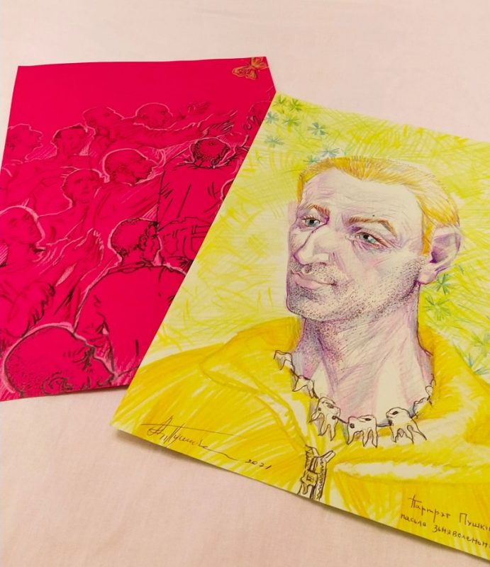 Сокамерники, бабочка и ангел на Фарном. Что рисует художник Алесь Пушкин, который в тюрьме уже 8 месяцев