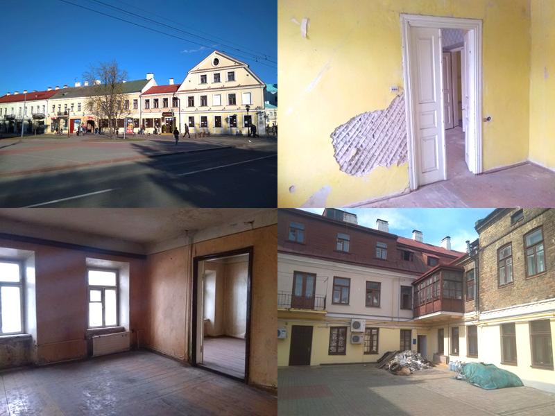 Былая начная аптэка, памяшканне ля "Ратушнага", офіс ля "Фестывальнага": што яшчэ здаюць у арэнду ў цэнтры Гродна