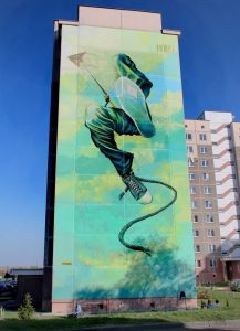 У Гродне можа з’явіцца мурал вышынёй у 9 паверхаў. Мастакі шукаюць адпаведную сцяну