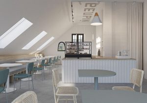 "Новы ўзровень - гараджане ўжо гатовыя". На Замкавай адкрыецца кавярня “Крепкий Белый” Проект кофейни "Крепкий Белый"