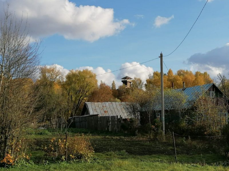 В Крево достроили и торжественно откроют башню-дозорную. Ее возводили по древним технологиям за средства частной фирмы