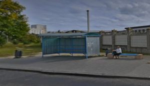 4000 рублёў выдаткуюць на "брэндзіраванне" прыпынку ў Гродне. Паглядзіце, як ён будзе выглядаць Остановка ул. Кахановского. Скриншот Яндекс.Карты