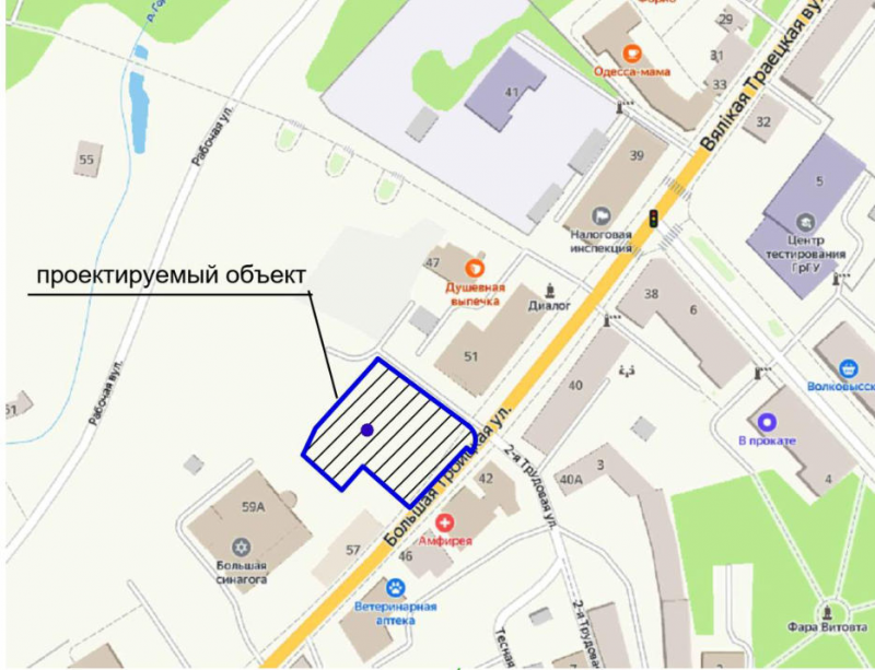 Каля сінагогі на Траецкай адбудуюць дом паводле архіўных фота. Якім ён будзе