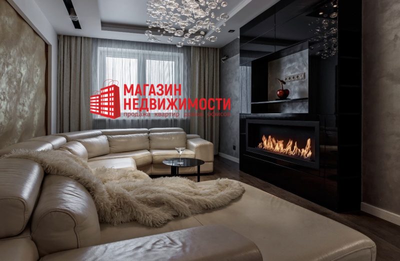 кватэра з камінам