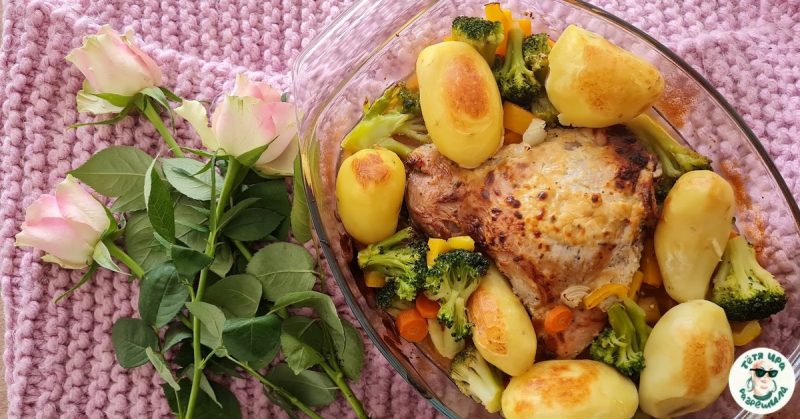 Запечанае сцягно індычкі