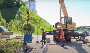 У Гродне пачалі дэмантаж палатна закінутага чыгуначнага моста на Вішняўцы. ФОТА мост на Рыбацкай рамантуюць