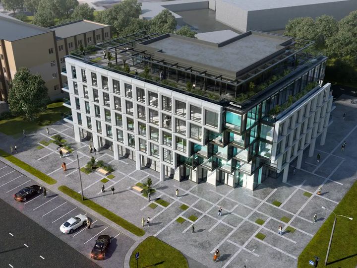 Праект бізнес-цэнтр на Дубко Інтэлсток Інжынірынг Intelstock архітэктар Віктар Варабей і інжынер Вадзім Жук