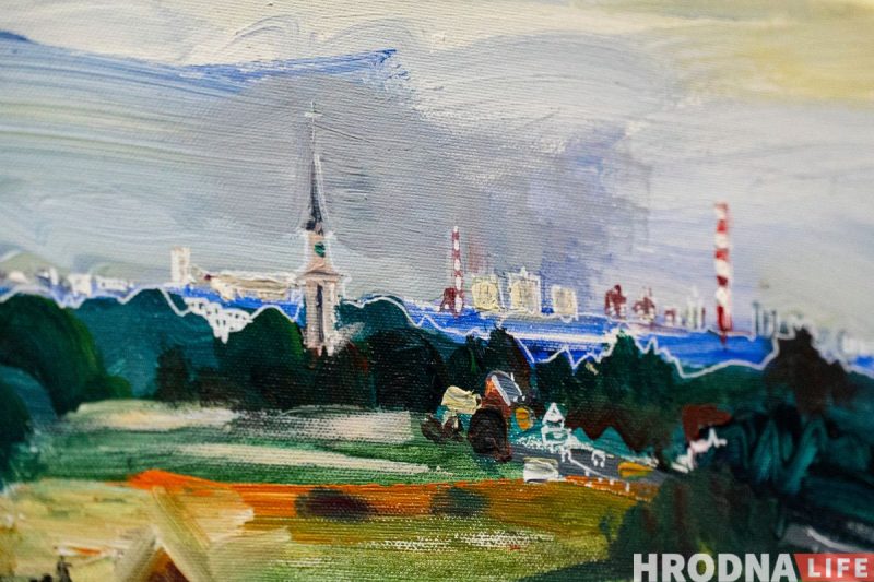 “Ёсць пагорак, з якога бачна Брэст”. Гродзенскі мастак-эмігрант паехаў у Цярэспаль, каб намаляваць Беларусь - і зрабіў выставу