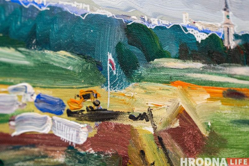 “Ёсць пагорак, з якога бачна Брэст”. Гродзенскі мастак-эмігрант паехаў у Цярэспаль, каб намаляваць Беларусь - і зрабіў выставу