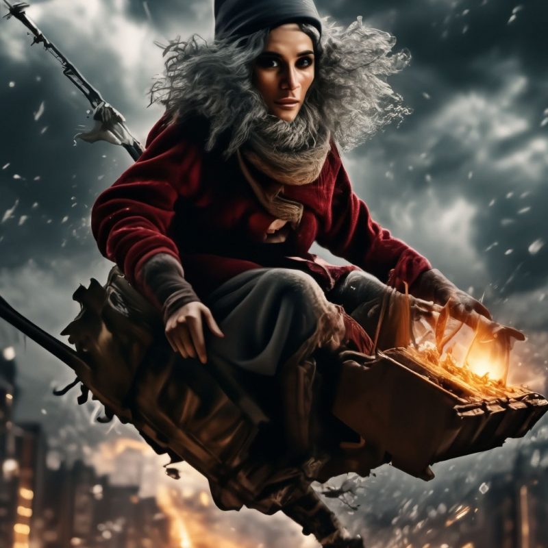 Ля Бефана раздает детям подарки, потому что ищет «того самого» малыша