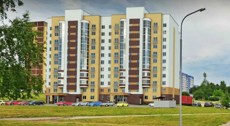 новы дом на Курчатава - ушчыльненне Дзевятоўкі