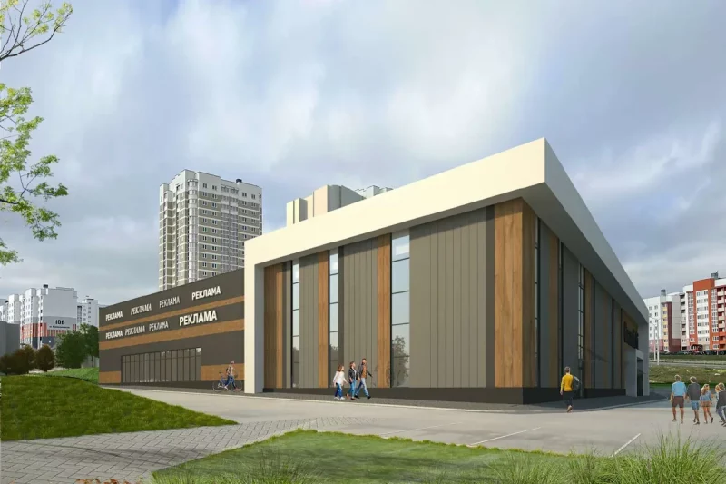 Праект ГЦ "Grandichi Mall" у мікрараёне Грандзічы.