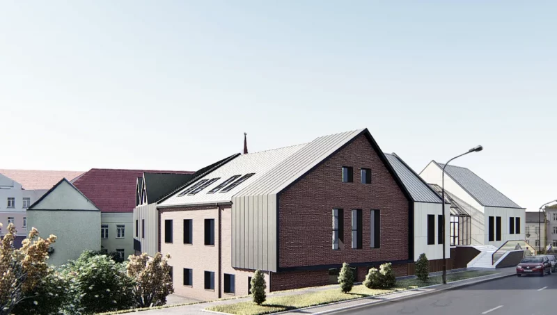 В центре Гродно заканчивают строить крупный офис для айтишников