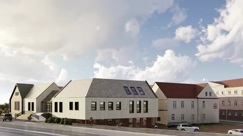 В центре Гродно заканчивают строить крупный офис для айтишников