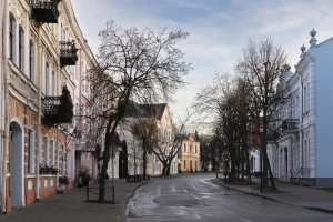 Вуліца Замкавая ў Гродне - гістарычны цэнтр. Фота: iStock