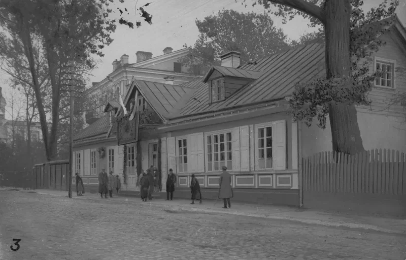 Вуліца Ажэшкі ў Гродне ў міжваенны час. Фота: NAC