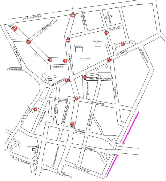Перекроют улицы, но пустят дополнительный транспорт. Где в Гродно ограничат движение в День независимости и как вернуться домой после салюта