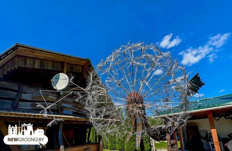 Под Гродно появилась копия Эйфелевой башни: её за месяц построил местный житель