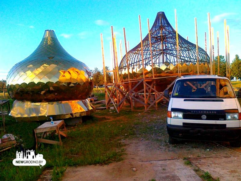 Под Гродно появилась копия Эйфелевой башни: её за месяц построил местный житель