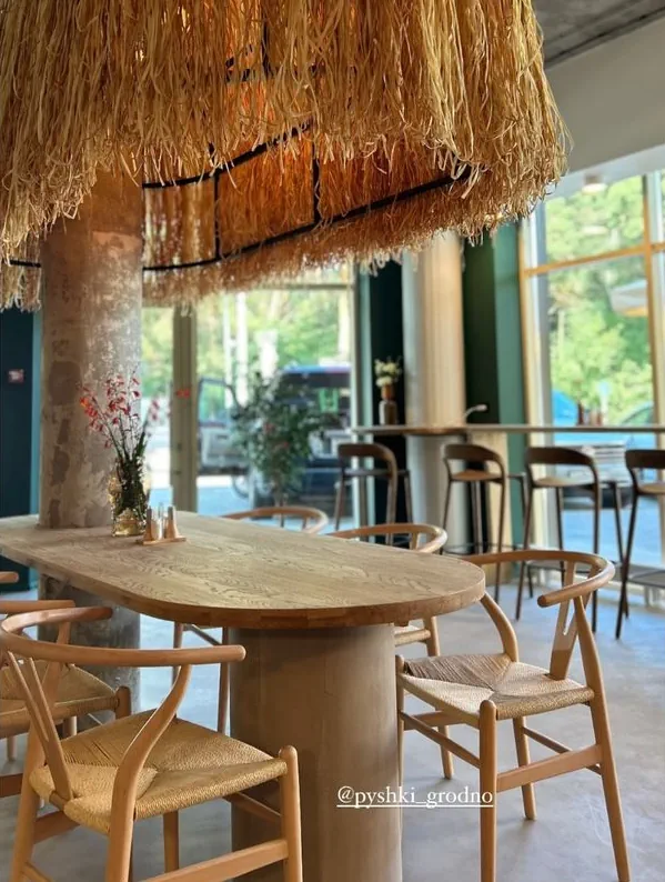 Інтэр'ер кафэ "Пышки". Фота: instagram.com/alena_shushel
