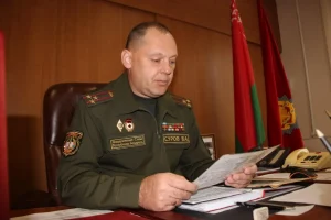 Вадзім Сураў падчас службы ў Печах, 2022 год. Фота: Мінская праўда