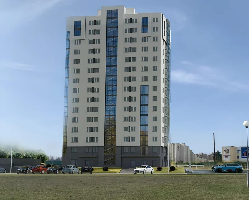 Насупраць Old City пабудуюць 15-павярховы жылы дом. Даведаліся, як ён будзе выглядаць