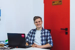 Руслан Кулевіч за працай. Фота: Hrodna.life